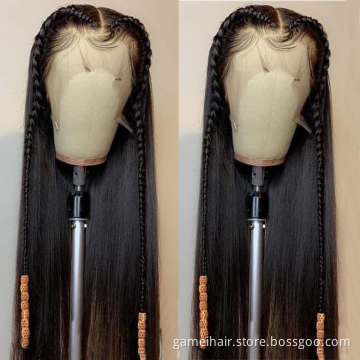 Lace Frontal Wig Wholesale Straight Transparent 13*4  HD Lace Front Wigs For Black Women 100 Virgin Brazilian Human Hair Wigs